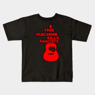 Vintage This Machine Kills Fascists White Kids T-Shirt